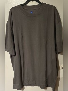 Yeezy Oversized Short Sleeve Crew Tee - Charcoal Gray